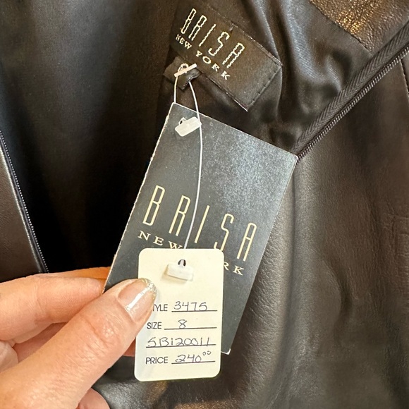 NWT VINTAGE Leather Skirt - Picture 4 of 7